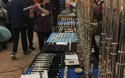 Trying Flutes at Mid-Atlantic Flute Convention