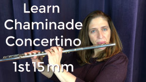 Learn Chaminade 1st 15 Measures Cécile Chaminade Flute Concertino in D Major Op 107