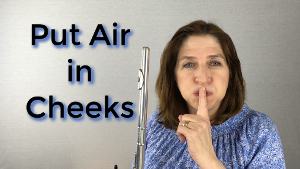 Putting Air in Your Cheeks to Lower Your Pitch - FluteTips 32